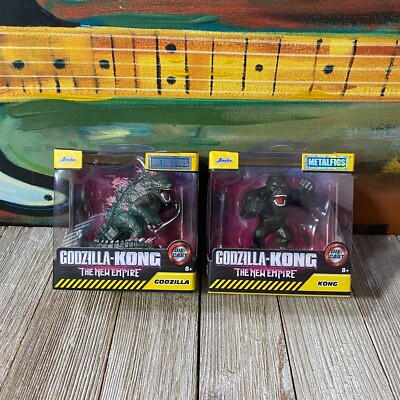 Godzilla x Kong The New Empire Godzilla And Kong Set Of 2 Metalfigs Die Cast Toy-image