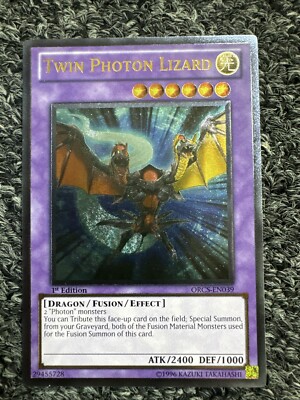 Twin Photon Lizard ORCS-EN039 Ultimate Rare 1st Edition NM YuGiOh-image