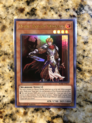 Noble Knight Medraut - Yu-Gi-Oh! BLRR-EN071 1st Edition PERFECT NEAR MINT, fresh-image