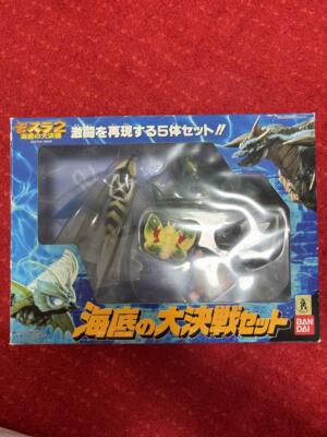 Bandai Undersea Battle Set Mothra Godzilla Figure Set of 5pc W/BOX F/S FEDEX-image
