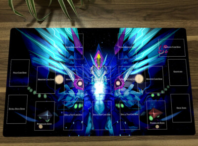 YGO No.62 Galaxy Eyes Prime Photon Dragon Playmat TCG Trading Card Game Mat-image