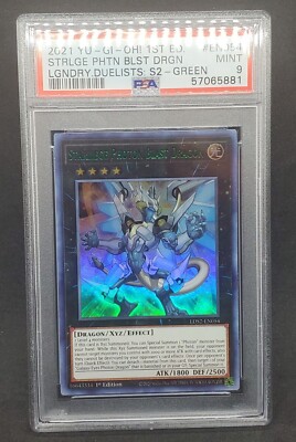 Yugioh PSA 9 MINT Starliege Photon Blast Dragon (Green) LDS2-EN054 1st Edition-image