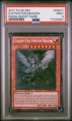 Yugioh Galaxy-Eyes Photon Dragon PHSW-EN011 Ghost Rare PSA 9-image