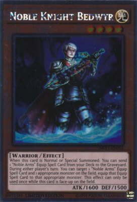 Yu-Gi-Oh Card - NKRT-EN002 - NOBLE KNIGHT BEDWYR (platinum rare) - NM/M-image