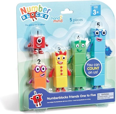 hand2mind Numberblocks Friends One to Five, Action Figure Set, Toy Figures,... -image