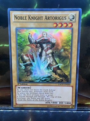 Noble Knight Artorigus GAOV-EN000 Super Rare 1st Edition NM (slot#217)-image
