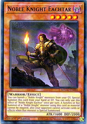 Noble Knight Eachtar MAGO-EN084 Yu-Gi-Oh! Card Light Play 1st Edition-image
