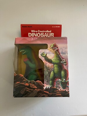 Radio Shack Vintage Wire Controlled Dinosaur w/Original Box 60-2284 Godzilla-image