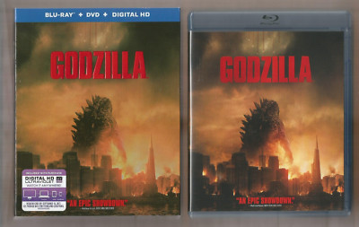 Godzilla (Blu-ray, 2014, DVD, Slipcover) ~ Aaron Taylor- Johnson ~ LIKE NEW-image