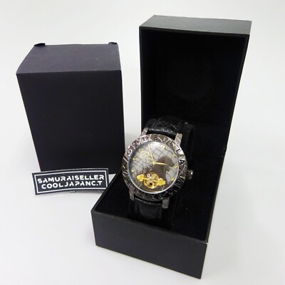 Godzilla 60th Anniversary Watch Black 1954 Limited Leather Band Anime Manga  NEW-image