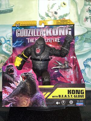 KONG w/BEAST Glove 6” Figure GodzillaXKong The New Empire 2024 Playmates NEW-image