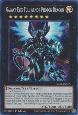 YUGIOH TCG - Galaxy-Eyes Full Armor Photon Dragon RA01-EN037 (Super Rare)-image