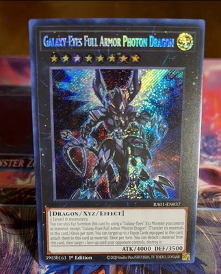 Yugioh x1 Galaxy-Eyes Full Armor Photon Dragon RA01-EN037 Secret Rare 1st Ed(NM)-image