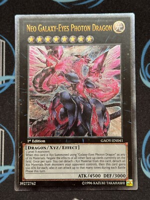 Yugioh Neo Galaxy-Eyes Photon Dragon GAOV-EN041 Ultimate Rare 1st Ed EU PRINT-image