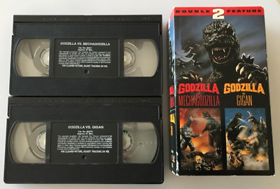 GODZILLA VS MECHAGODZILLA / GODZILLA VS GIGAN VHS DOUBLE FEATURE ANCHOR BAY-image