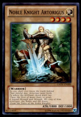 Yu-Gi-Oh! Noble Knight Artorigus #GAOV-EN000 Light Play-image