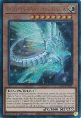 x1 Galaxy-Eyes Afterglow Dragon - RA01-EN017 - Prismatic Ultimate Rare - 1st Edi-image