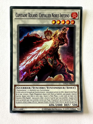 Yu-Gi-Oh Card - JCC - Captain Roland, Noble Knight Inferno OP15-FR010 - FR-image