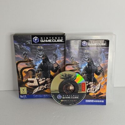 GODZILLA Nintendo gamecube Authentic Japanese godzilla monster brawl Complete -image