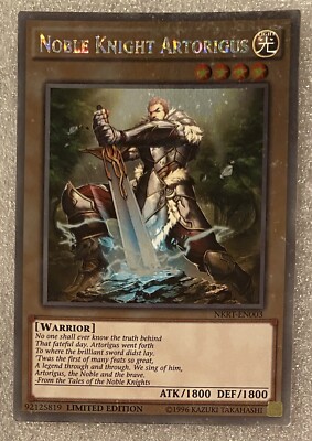 Noble Knight Artorigus Limited Edition NKRT-EN003 Yu-Gi-Oh Yugioh Card-image