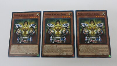 3x NOBLE KNIGHT BORZ MONSTER  UNLIMITED  OP22-EN016  COMMON YUGIOH PACK FRESH-image