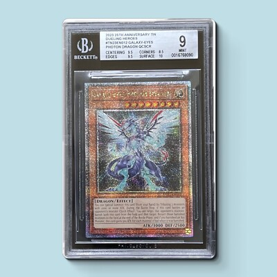 BGS 9 ✨ Galaxy-Eyes Photon Dragon - TN23-EN012 - QC Secret Rare YuGiOh-image