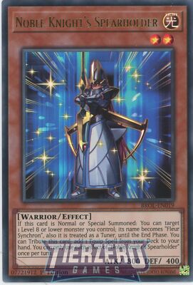 Yugioh Noble Knight's Spearholder BROL-EN019 Ultra Rare 1st Edition NM/LP-image