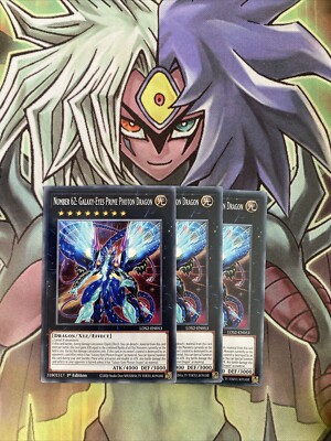 LDS2-EN053 x3 Number 62: Galaxy-Eyes Prime Photon Dragon Common Excellent Yugioh-image