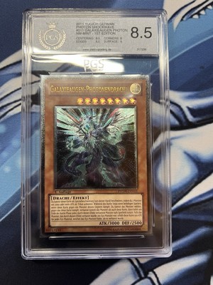 YuGiOh 2011 Galaxy-Eyes Photon Dragon PHSW-EN011 PGS 8.5 1st Edition Ultimate -image