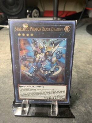 YUGIOH STARLIEGE PHOTON BLAST DRAGON LED3-EN034 ULTRA 1ST EDITION NM-image