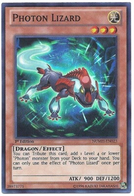 1 x Photon Lizard - NUMH-EN023 - Super Rare - 1st Edition Near Mint, English-image