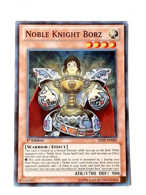 Yugioh Noble Knight Borz SHSP-EN085 SUPER RARE 1st Edition LP-image