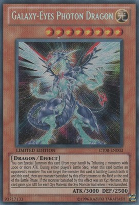1x (HP) Galaxy-Eyes Photon Dragon - CT08-EN003 - Secret Rare - Limited Edition  -image