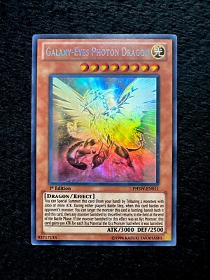 YUGIOH • GALAXY-EYES PHOTON DRAGON • GHOST RARE • PHSW-EN011 • 1st EDITION • VLP-image