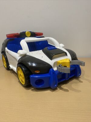 Vintage Rescue Heroes Police Car Cruiser Vehicle Light & Sound Not Working-image