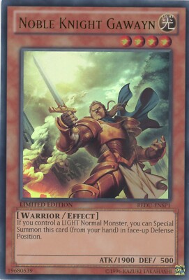 Yugioh Noble Knight Gawayn REDU-ENSP1 Ultra Rare Limited Edition LP-image
