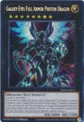 Galaxy-Eyes Full Armor Photon Dragon (V.3 - Secret Rare)●YUGIOH●RA01●ENGLISH●NM-image