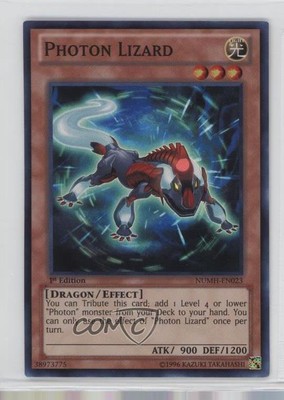 2013 Yu-Gi-Oh! Number Hunters 1st Edition Photon Lizard #NUMH-EN023 e6j-image