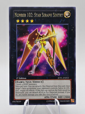 Number 102: Star Seraph Sentry | JOTL-EN053 | Rare | 1st Edition | Near Mint-image