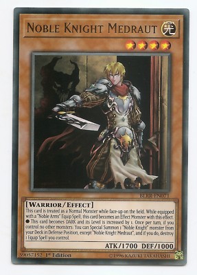 Noble Knight Medraut BLRR-EN071 Ultra Rare Yu-Gi-Oh Card 1st Edition New-image