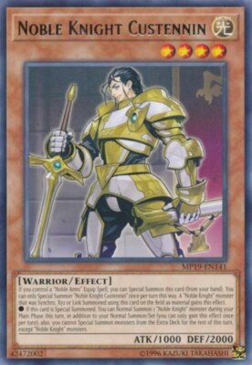 Noble Knight Custennin - MP19-EN141 - Rare - Unlimited Edition x1 - Near Mint-image