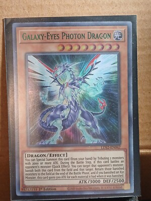Yugioh Galaxy-Eyes Photon Dragon LDS2-EN047 Ultra Rare 1st Ed GREEN NM-image