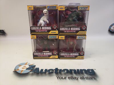 (4) Jada Godzilla x Kong New Empire Key Rings - Shimo Kong Skar King Godzilla-image