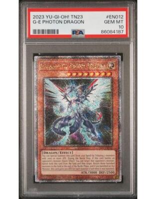 PSA 10 GEM MINT 2023 Galaxy-Eyes Photon Dragon YuGiOh TN23-EN012 Quarter Century-image