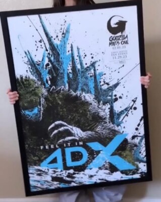 Godzilla Minus One/4D . Promotional Poster for lightbox.-image