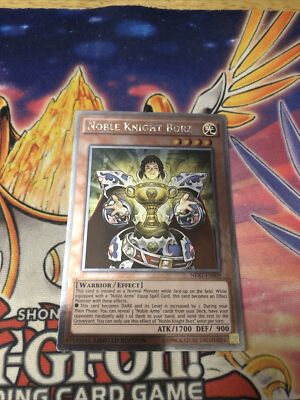 1x (EX) Noble Knight Borz - NKRT-EN009 - Platinum Rare - Limited Edition  YuGiOh-image