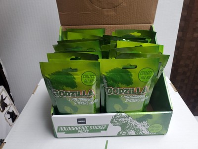 Godzilla King Of The Monsters Holographic Stickers - Full Box of 24 Packs - TOHO-image