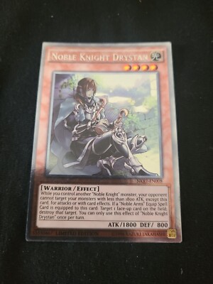 Yu-Gi-Oh! TCG Noble Knight Drystan NKRT-EN008 Limited Edition Platinum Rare-NM-image
