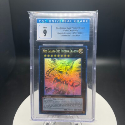 2012 Yu-Gi-Oh GAOV Neo Galaxy-Eyes Photon Dragon Ghost Rare 1st Ed #EN041 CGC 9-image