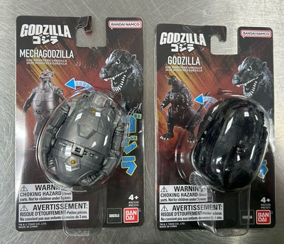 Bandai Movie Monster Series Godzilla Transforming Egg Lot Of 2 Mechagodzilla-image